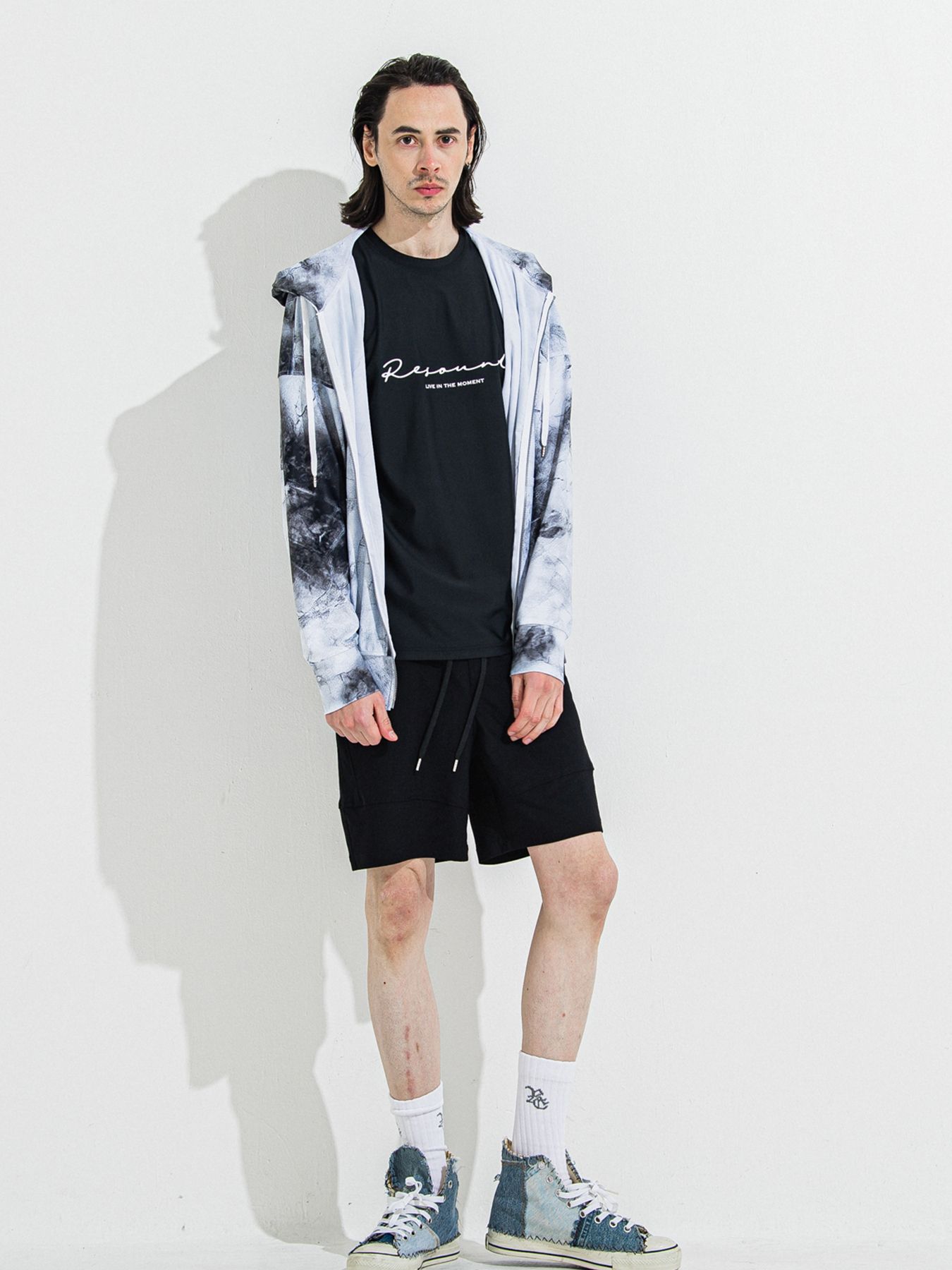 【予約品 】HANDWRITING RASH BASIC T / ラッシュガード ハンドライティングTシャツ / ブラック