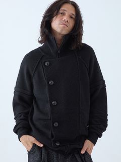 【予約品 】Standrop / ニットブルゾン / ブラック