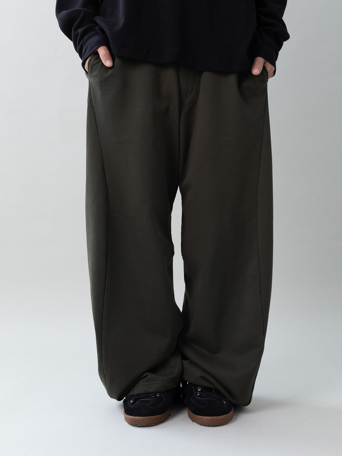 【予約品 5月6日(水) 締切】3D-SWEATPANTS / 3Dスウェットパンツ / チャコール