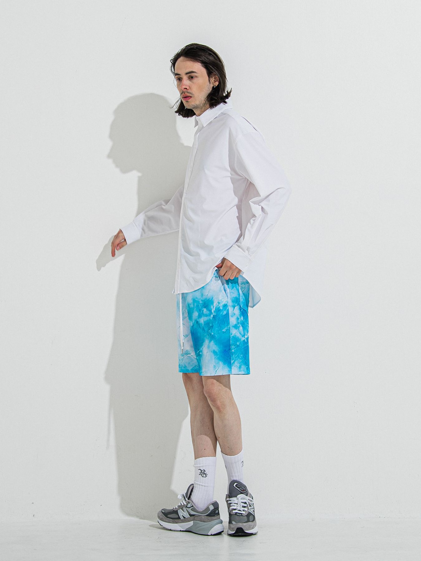 【予約品 】RASH SHORTS / ラッシュガード ショーツ / マーブルブルー