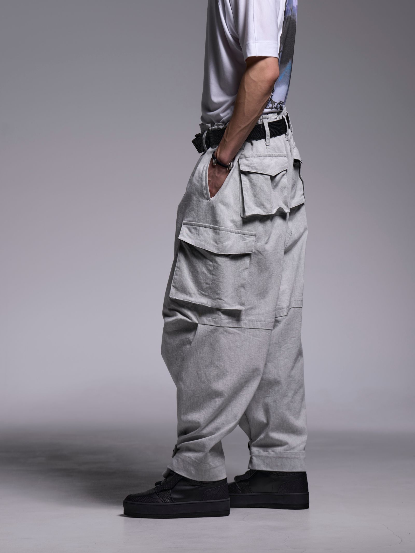 【予約品 1月4日(日) 締切】Cargo Pants / カーゴパンツ / グレー