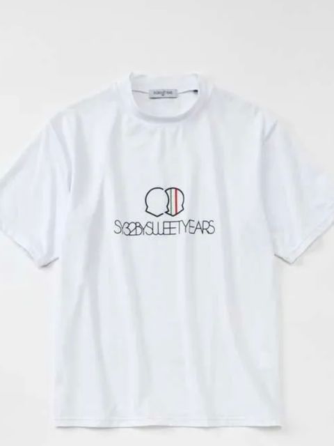 ITALIAN EMBLEM モックネック ホワイト【SY32 by SWEET YEARS GOLF】