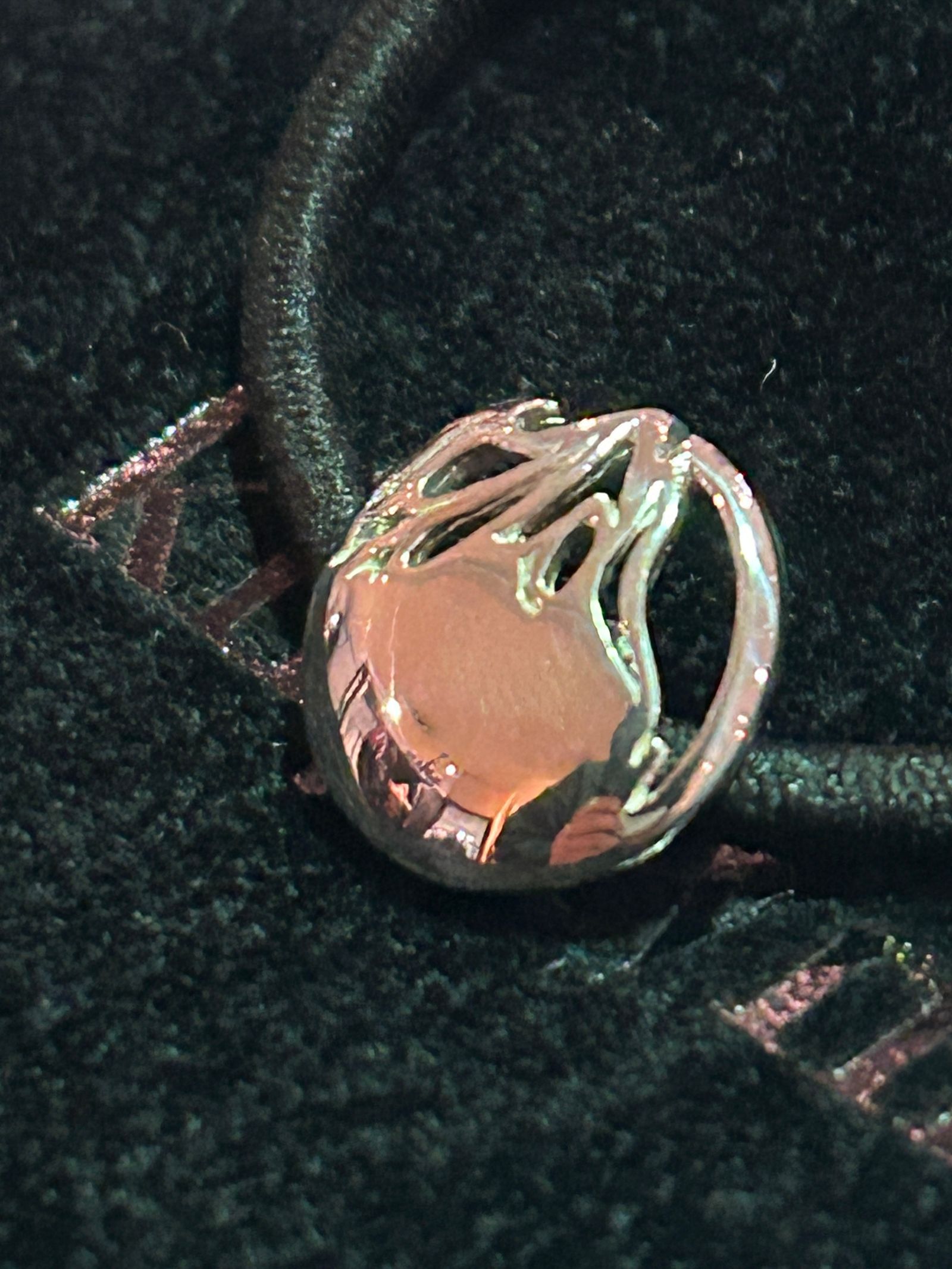 18mm Conch Hair Gomme /  18mm シルバー コンチョ ヘアゴム / シルバー925