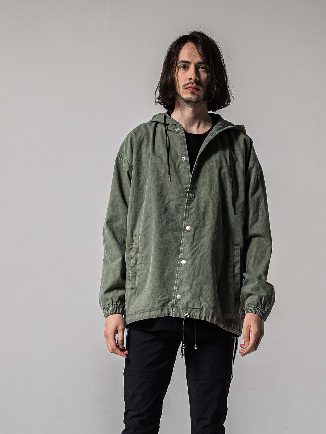 【予約品 11月16日(日) 締切】COACH HOODIE / コーチジャケットパーカー / カーキ