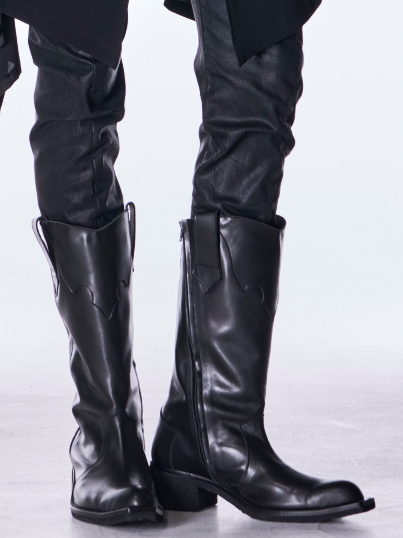 【予約品 6月29日(月) 締切】Cow Hide Western Boots / ウエスタンブーツ / ブラック