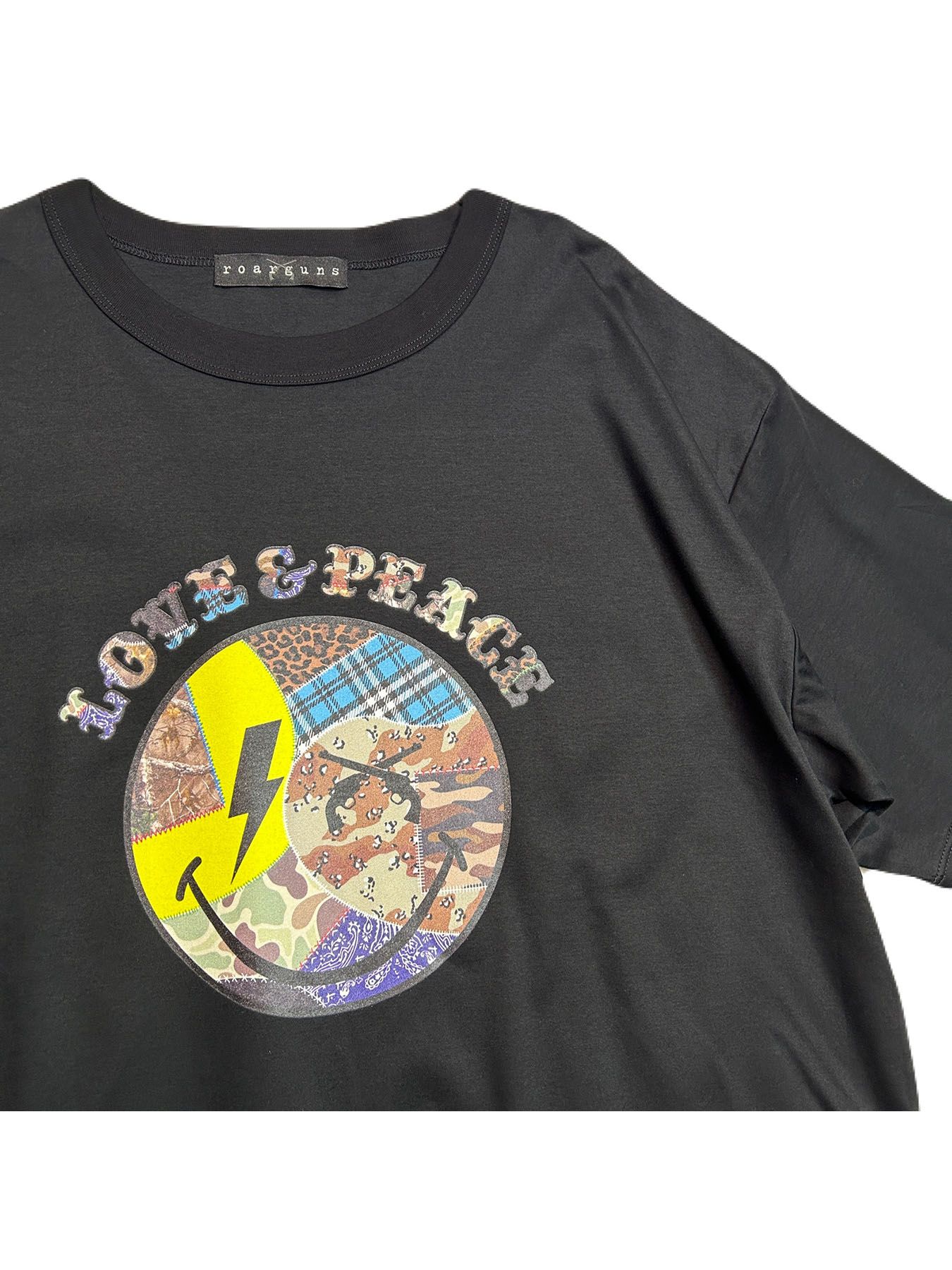 【予約品  】PATCH SMILE S/S T / パッチスマイル Tシャツ / ブラック