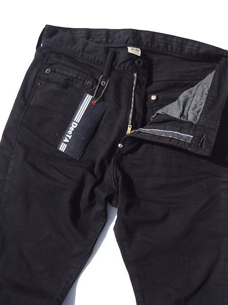 ATHLETE SLIM BOLT / ボルト ストレッチ スリム デニムパンツ / ブラック