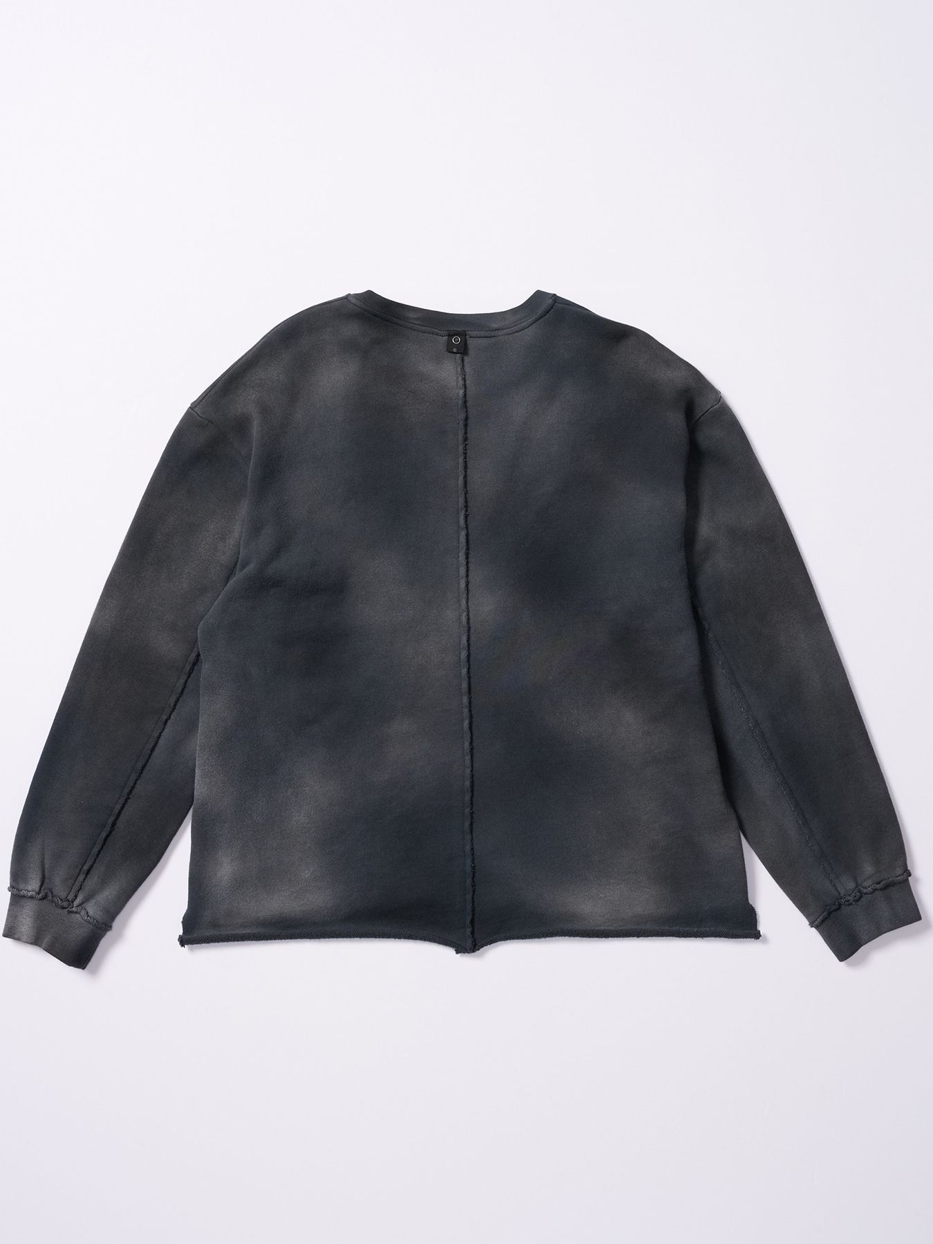 【予約品 4月19日(日) 18時締切】fade cut-off sweatshirt / フェード カットオフ スウェットシャツ / フェードブラック