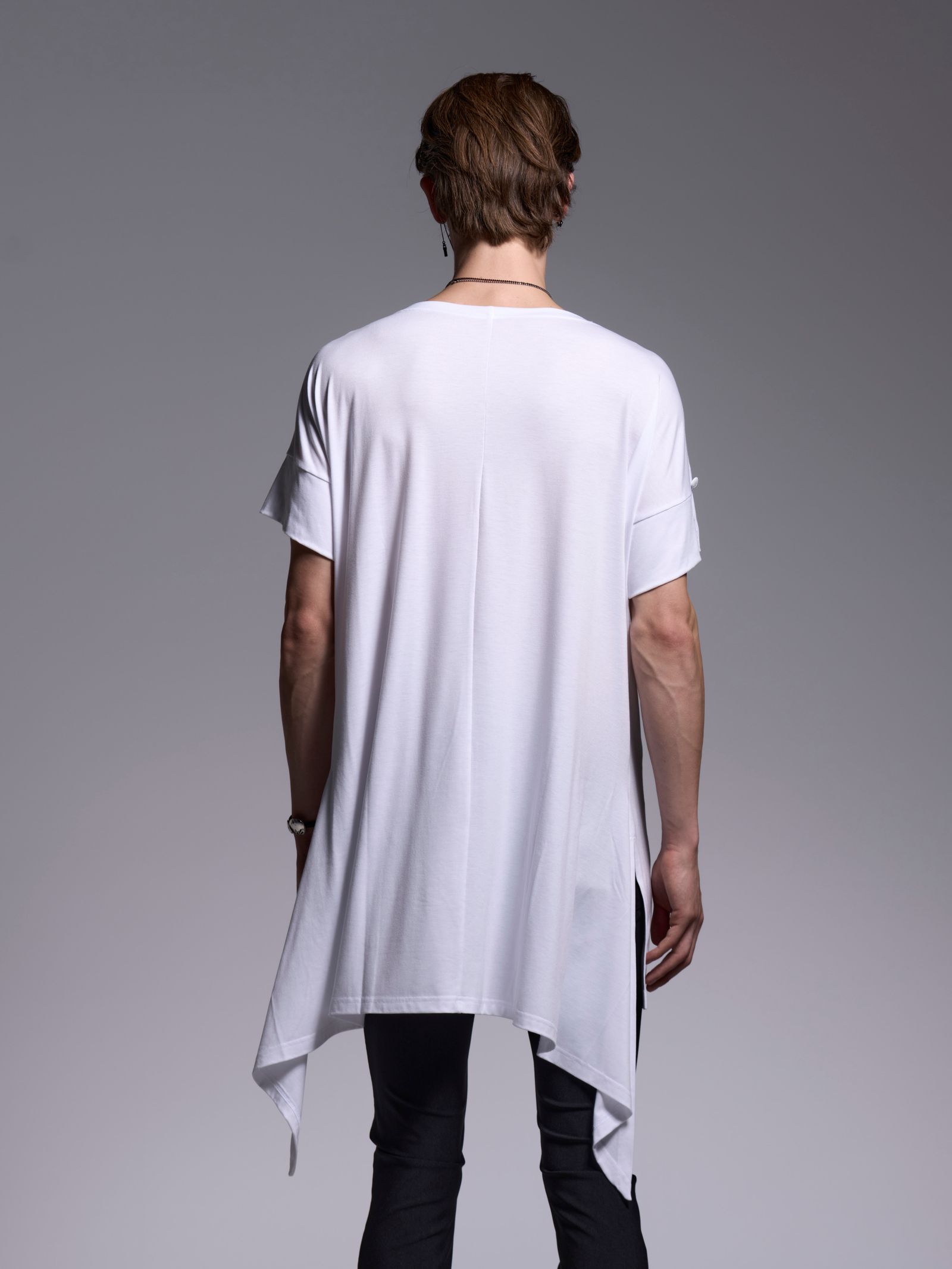 【予約品 1月4日(日) 締切】Boat Neck Flare-T / ボートネック フレアTシャツ / ホワイト