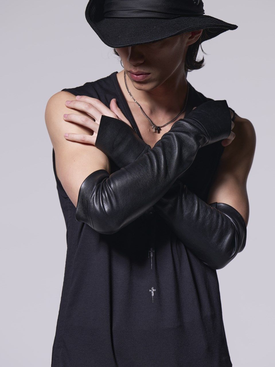 《予約品》 Deer LeatherArmBand / レザーアームバンド / ブラック