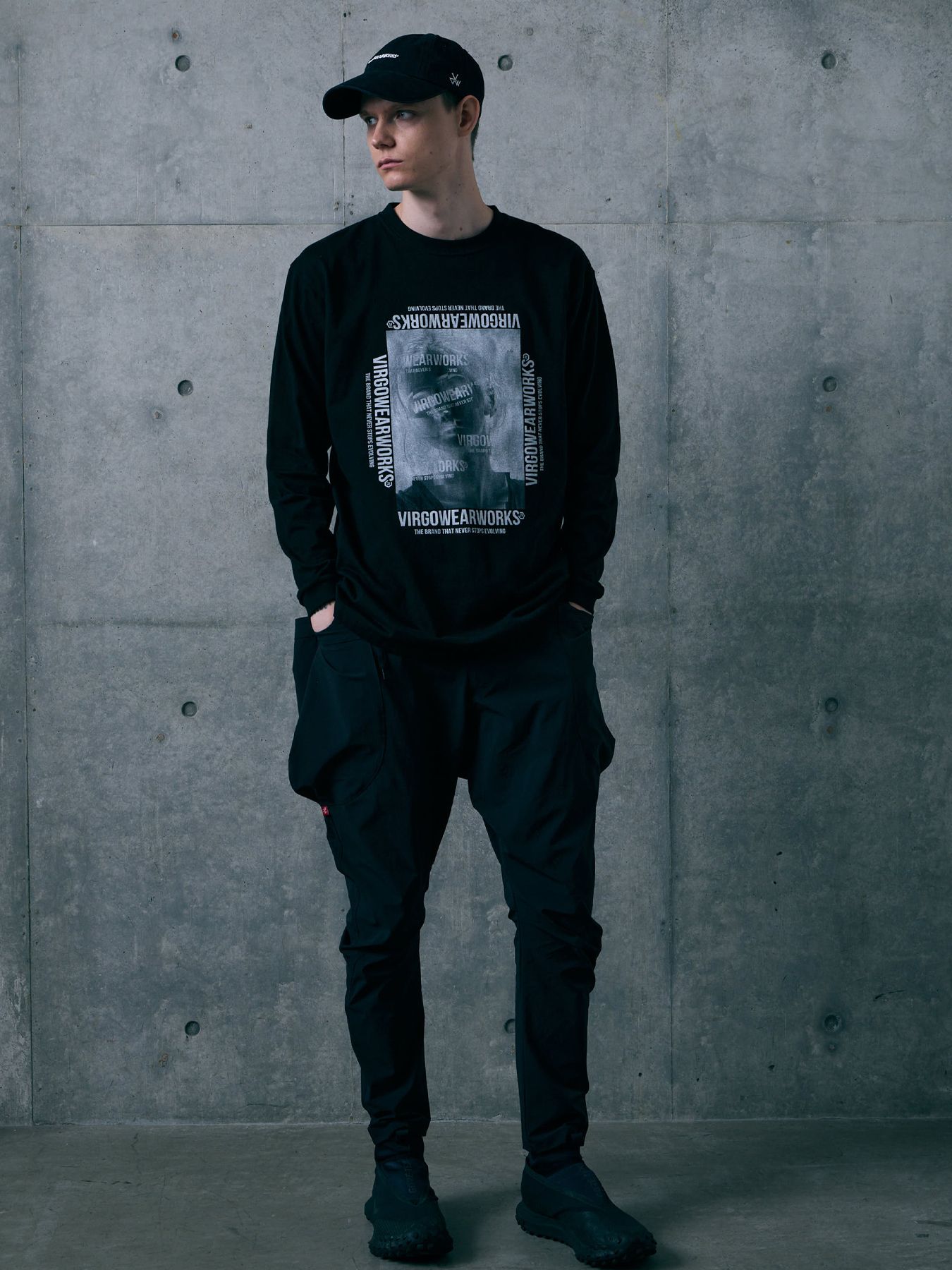 GRAPPING RIDE CARGO PANTS / カーゴパンツ / BLACK