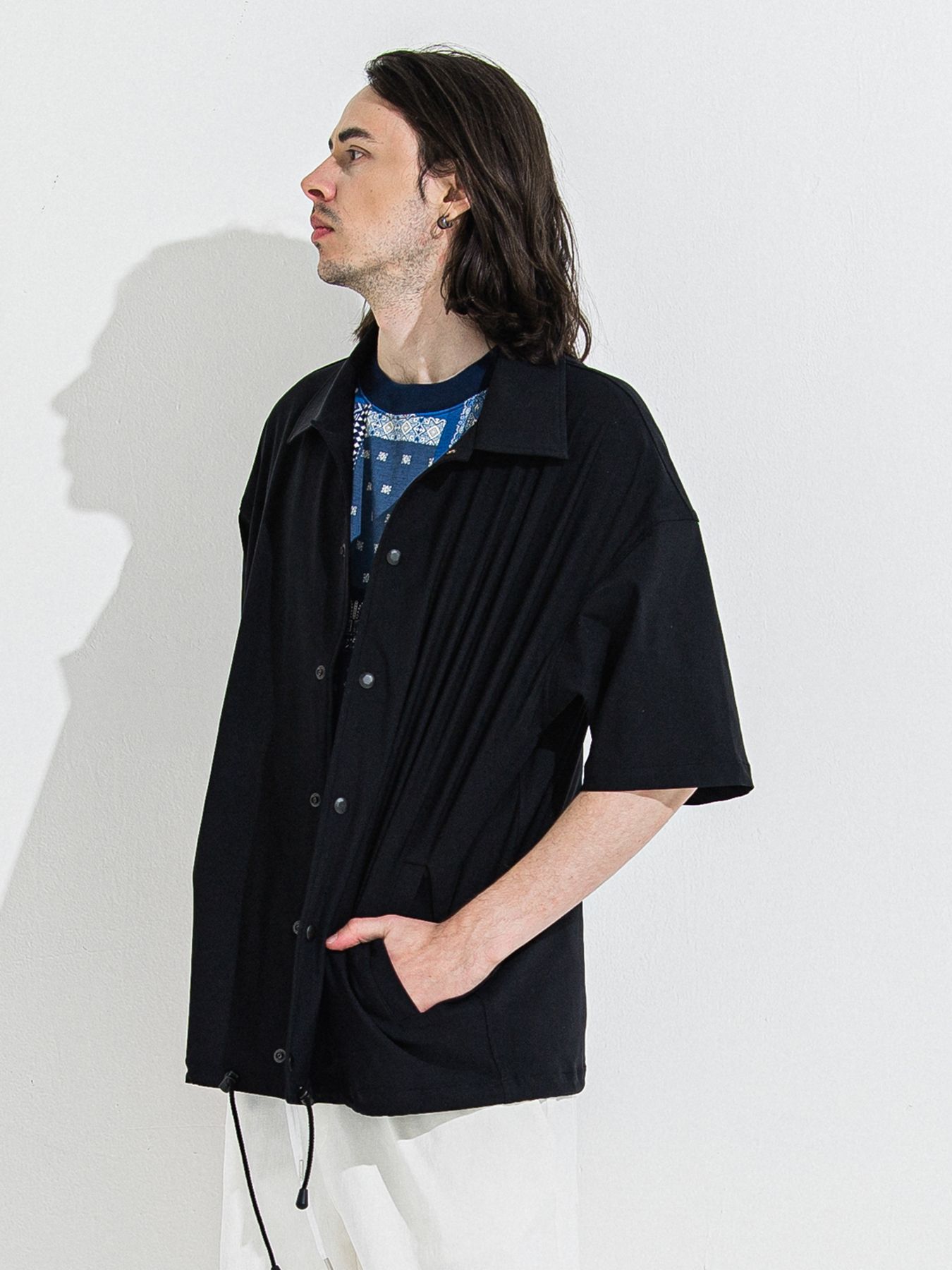 【予約品 】BANDANA OVER TEE / バンダナオーバーサイズTシャツ / ネイビー