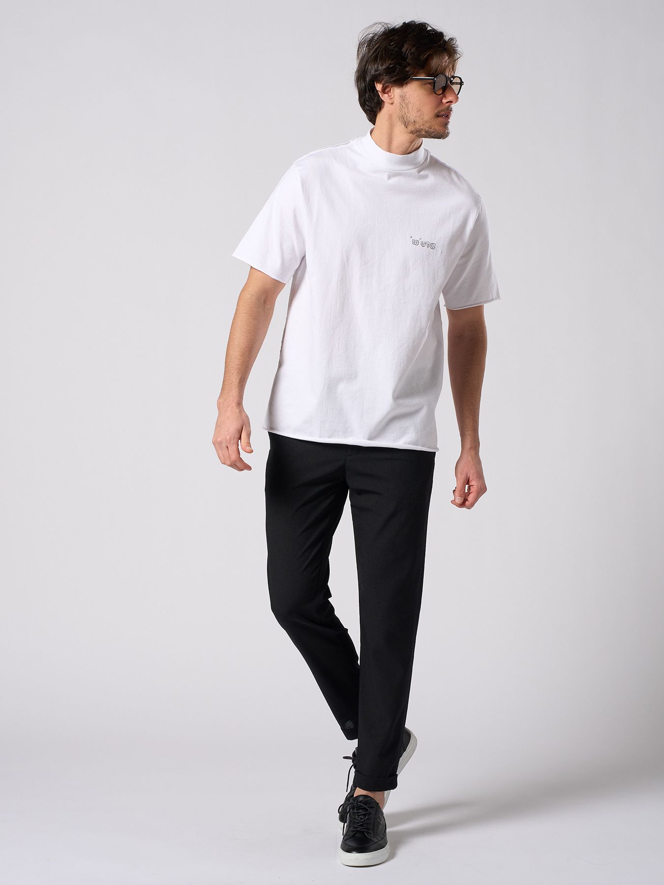 【予約品 1月25日(日) 締切】tuck slim slacks / タックスリムスラックス / ブラック