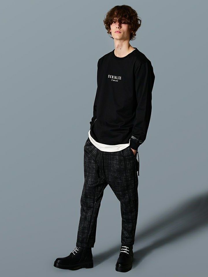 PRINT SAROUEL PANTS  / パンツ / チャコール