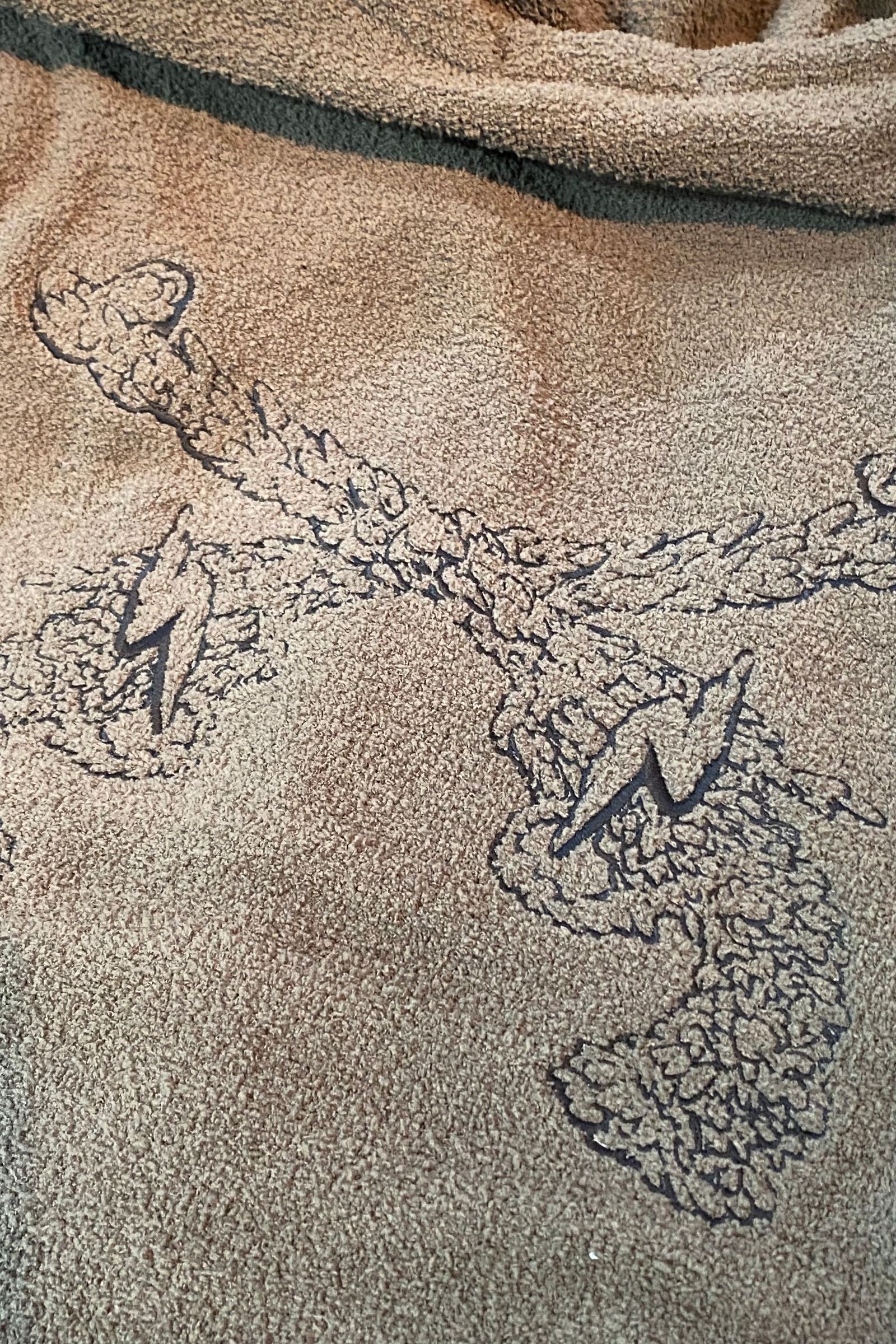 フワフワ ジップパーカー FLUFFYPILE HOODIE 刺繡入り/ グレー 【roarguns】