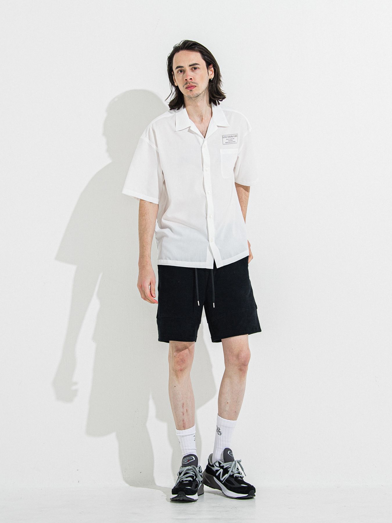 【予約品 】ZACK HALF SHIRT / ザックハーフスリーブシャツ / ホワイトプリント