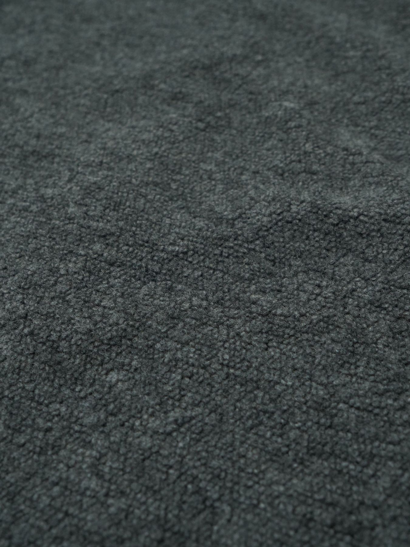 【予約品 】WOOLSNAP / ウールパイル カーディガン / 杢グレー