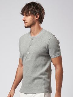 《予約品》 waffle henley / Tシャツ / グレー