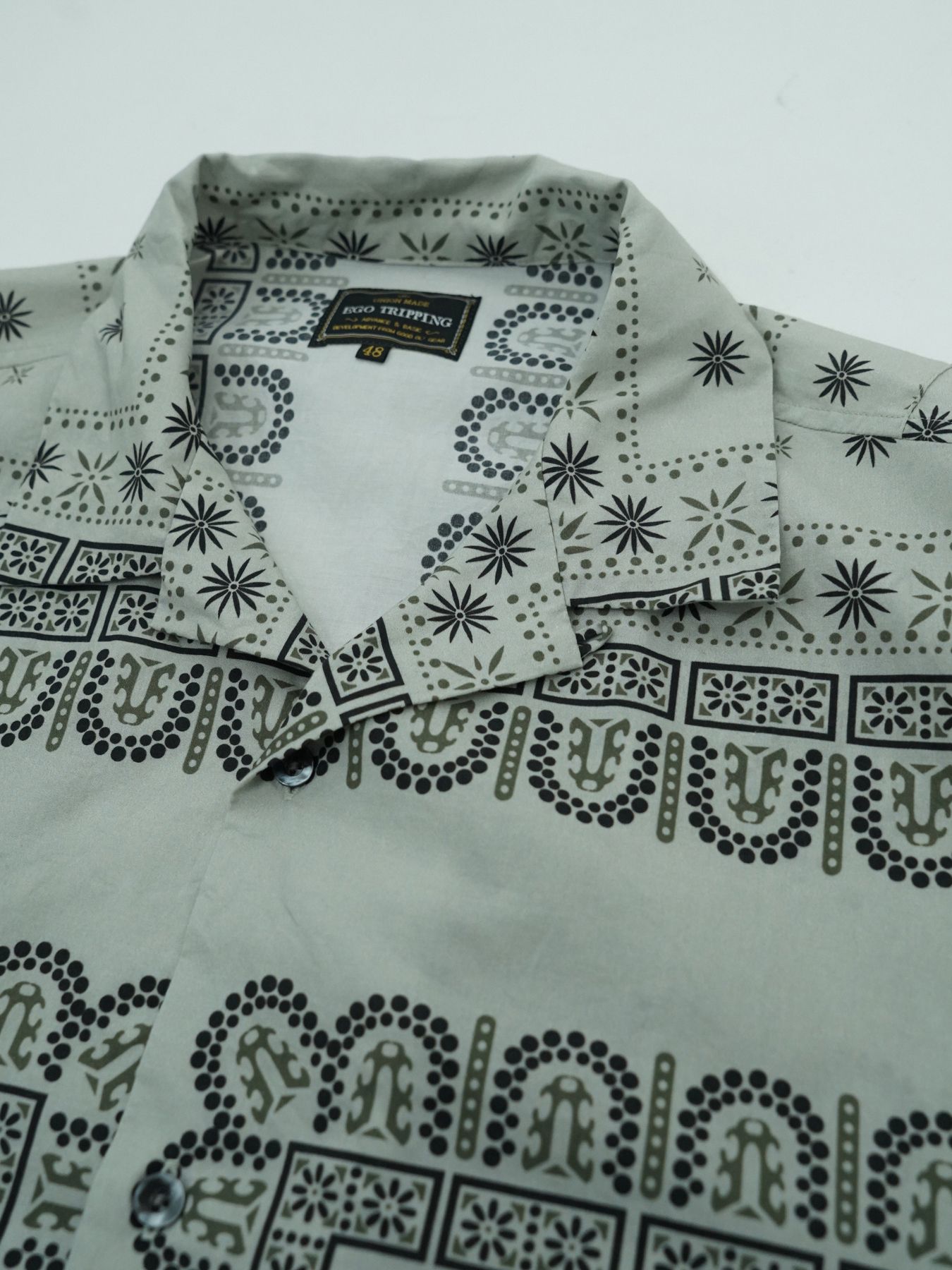 【予約品 2月1日(日) 締切】VINTAGEBANDANA SHIRTS / ヴインテージバンダナ柄 長袖シャツ / アイボリー