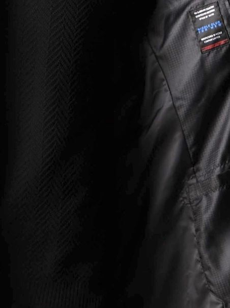 ハイブリットメルトン スタンドコート BLACK 【NICOLE CLUB FOR MEN】