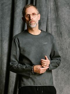 【予約品 4月19日(日) 18時締切】tight jersey cut-off L/S / タイトジャージー カットオフ ロングスリーブ / ダークチャコール