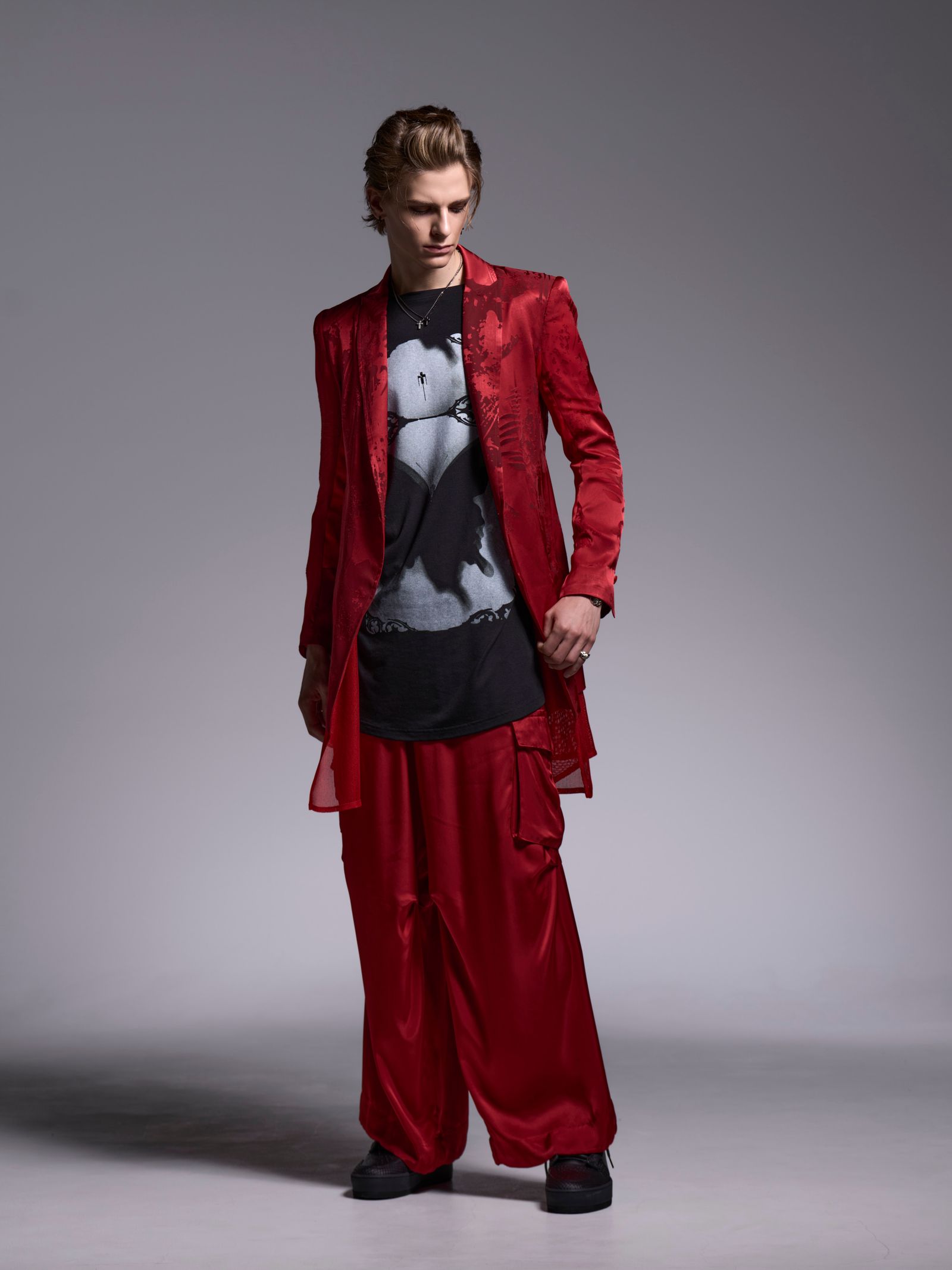 【予約品 1月4日(日) 締切】Layered Jacket / レイヤードジャケット / レッド