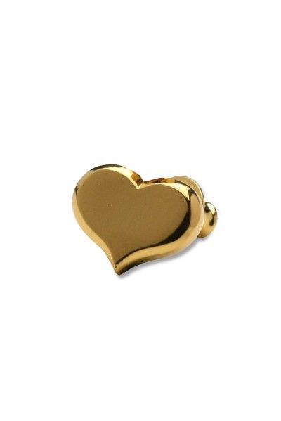 IVXLCDM - 《予約受注品》 HEART CHARM PIERCED ピアス / MATTE BK