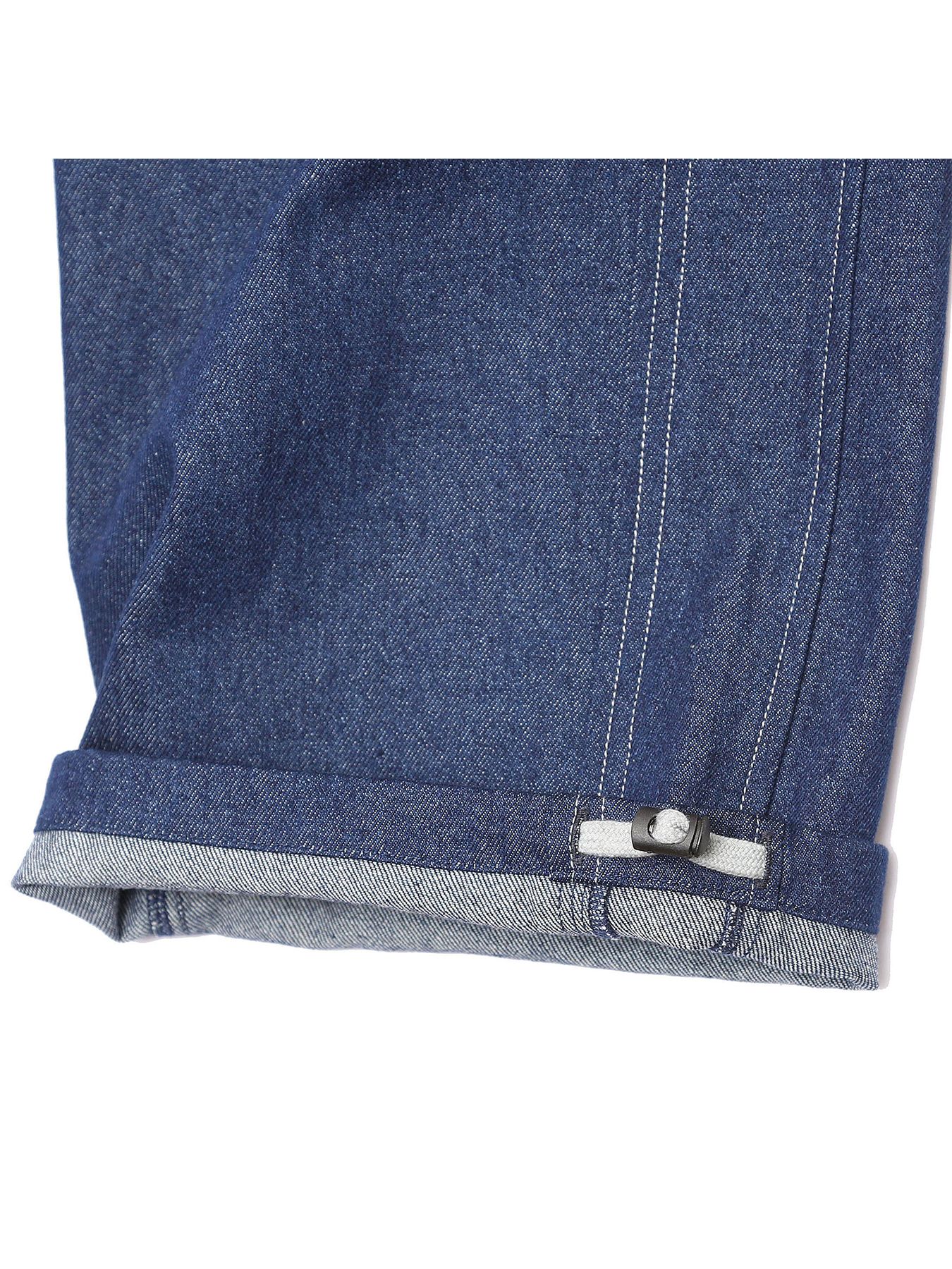 DENIM-MESH PANTS / インディゴ【QUOLT】