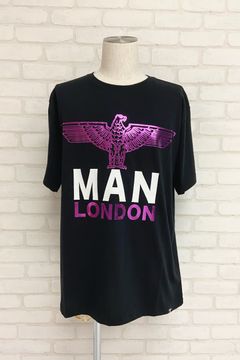 shots T-shirt / Black×Pink 【BOY LONDON】