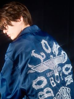 BOY Embroidery Simple Coach Jacket / コーチジャケット / ネイビー
