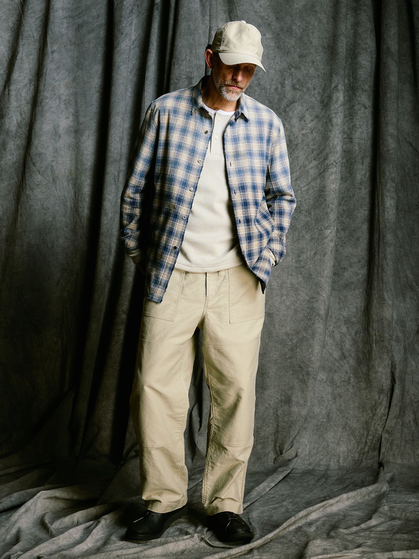 【予約品 4月19日(日) 18時締切】back boa thermal henley L/S / バックボア サーマル ヘンリーネック ロングスリーブ / ライトグレー