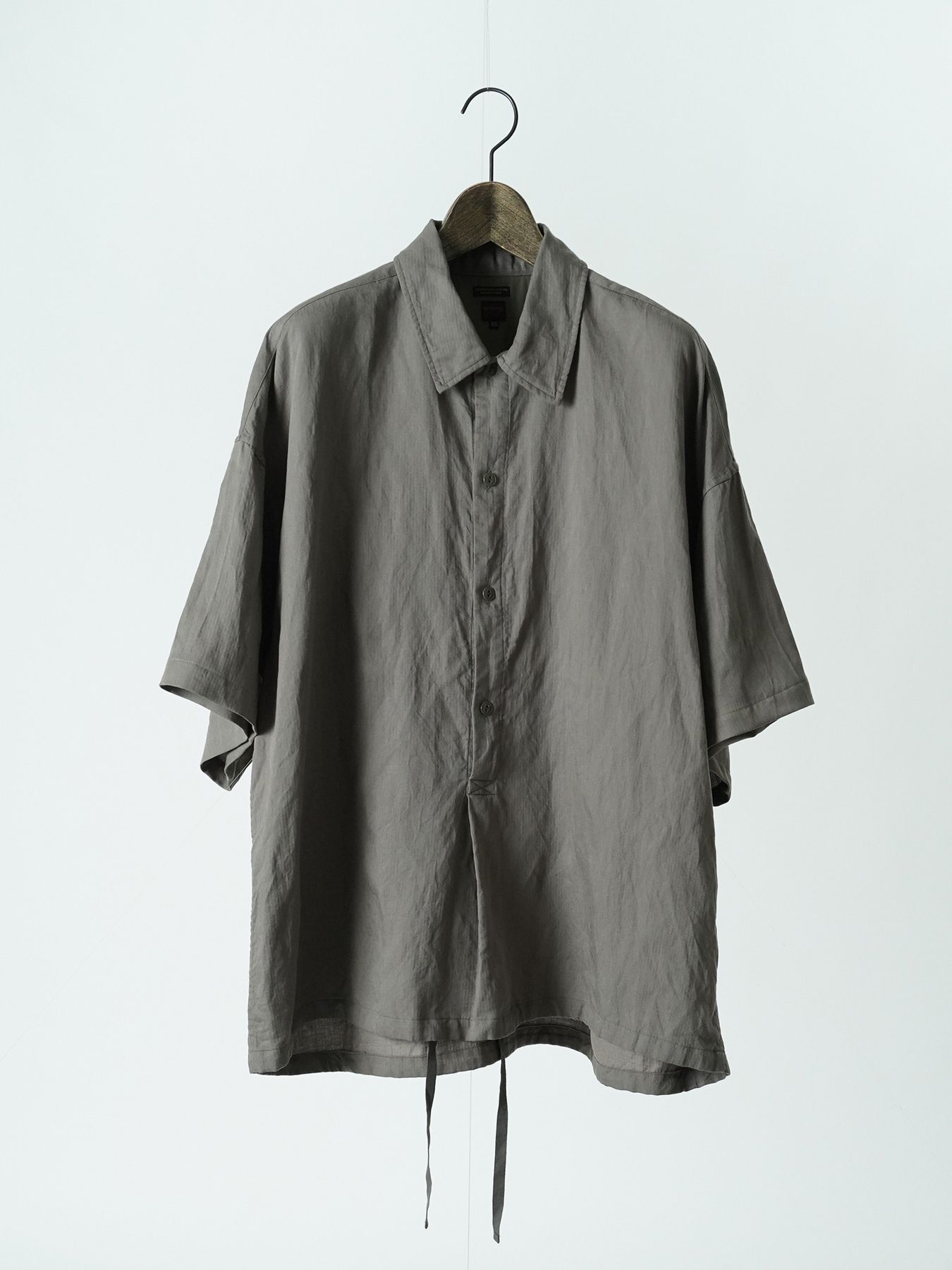 【予約品 5月6日(水) 締切】PLISSE-SHIRTS / ワークシャツ / グレー