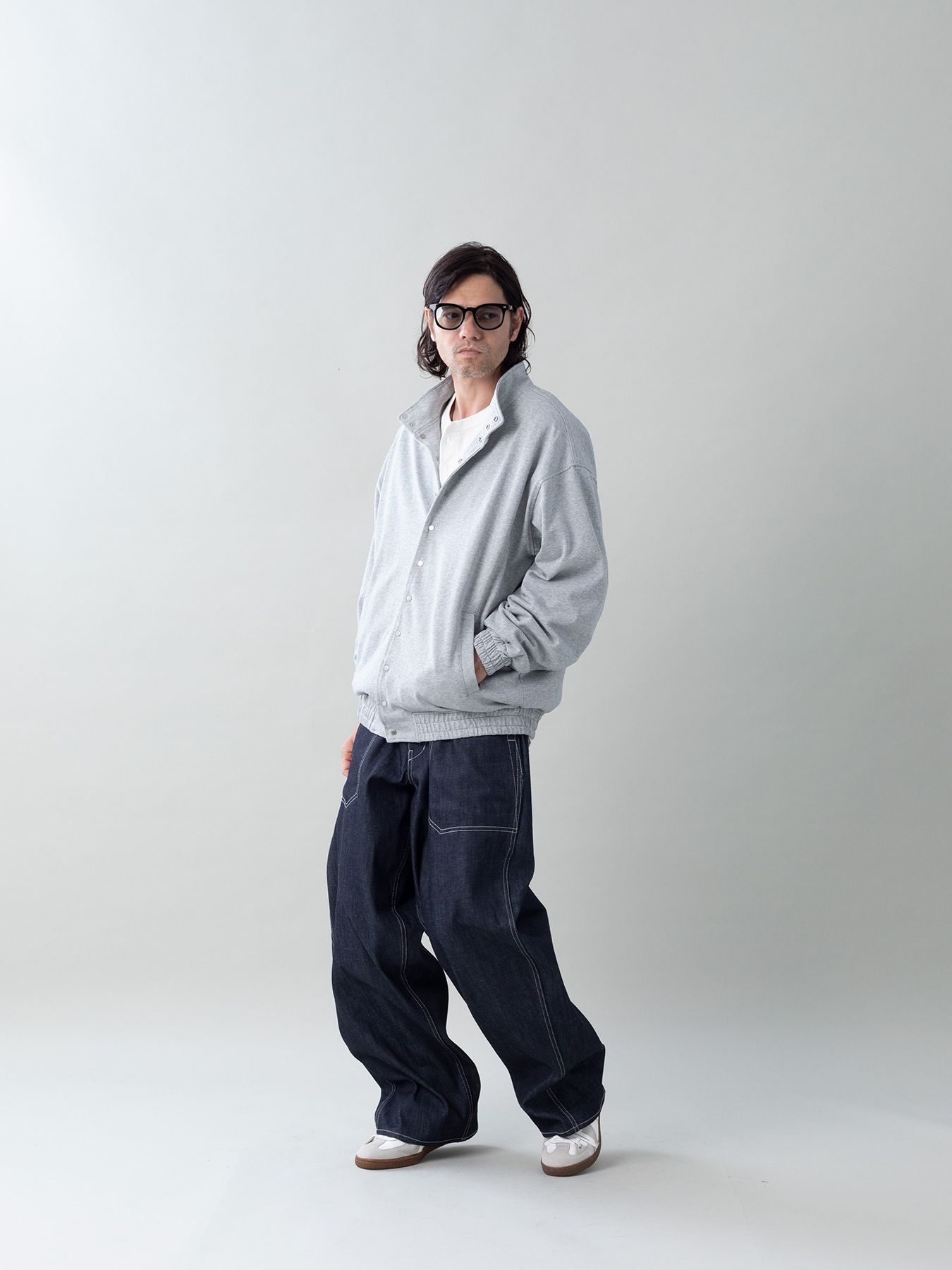 【予約品 5月6日(水) 締切】USN-DENIMTROUSERS / デニムミリタリーパンツ / インディゴ × 生成りステッチ
