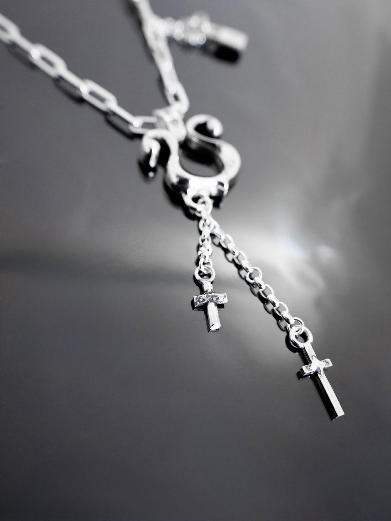 《受注生産》RHYTHMIC HORSESHOE LARGE with CROSSES 4C #1 NECKLACE / リズミックホースシュー・L ウィズ クロス 4C #1 ネックレス / 注文から2～3週間後入荷予定