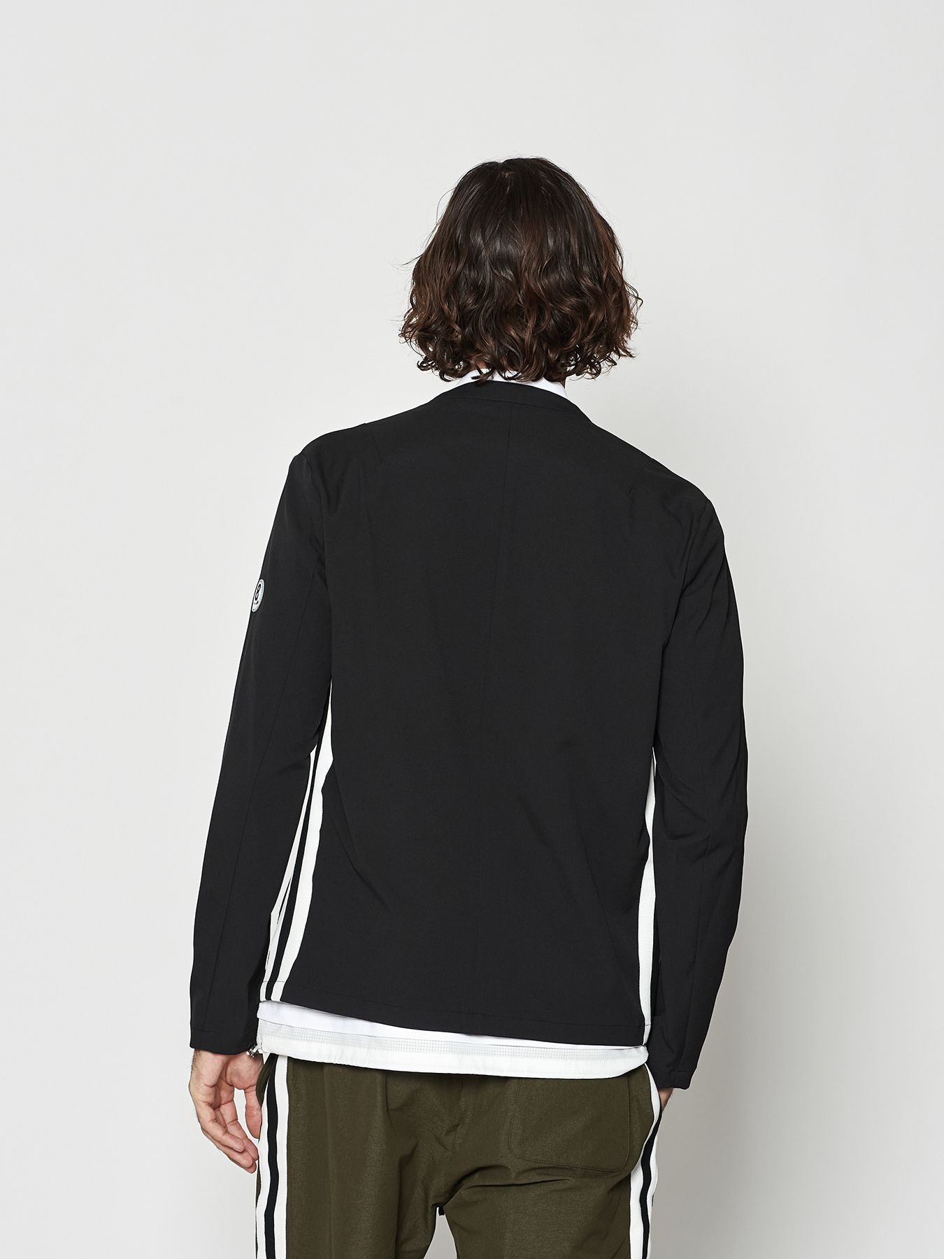 【予約品 10月9日(木) 締切】muta sweet no collar jacket / ノーカラージャケット / ブラック【Acanthus × muta MARINE】