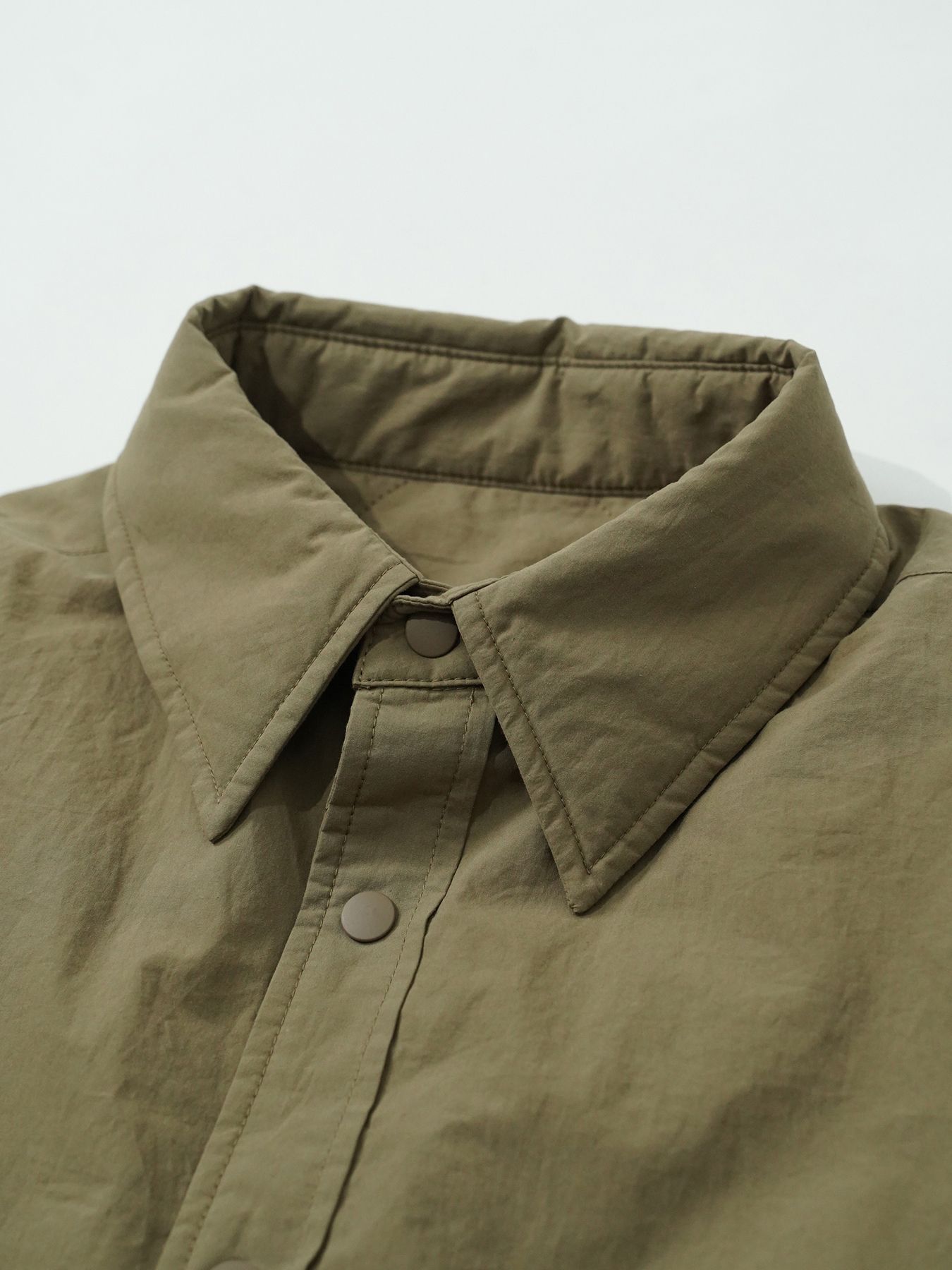 【予約品 5月6日(水) 締切】FLIPPADDING-SHIRTS / リバーシブルシャツ / オリーブ×オリーブ