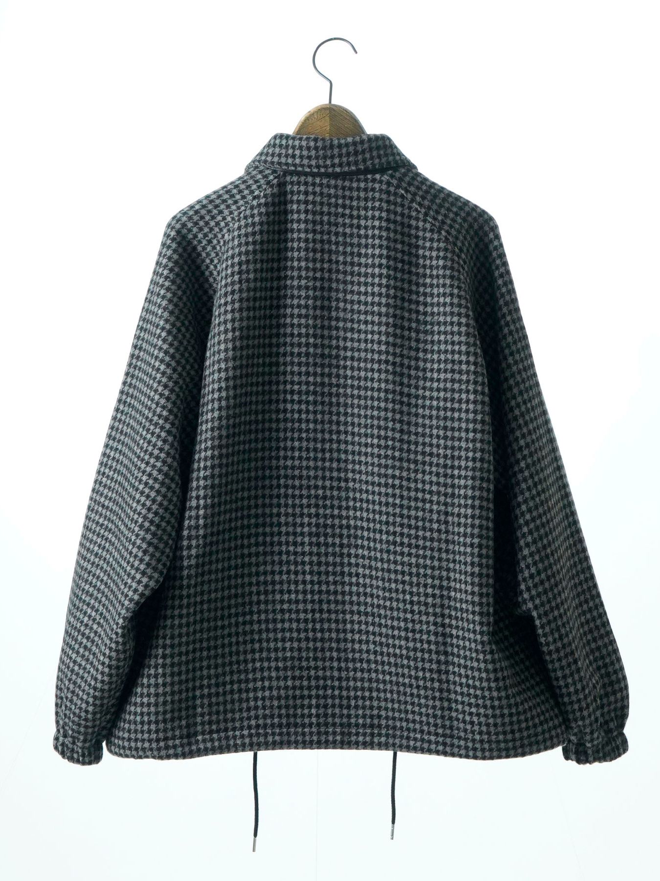 【予約品 】Houndcoach / ウール コーチジャケット / チャコール×ブラック千鳥