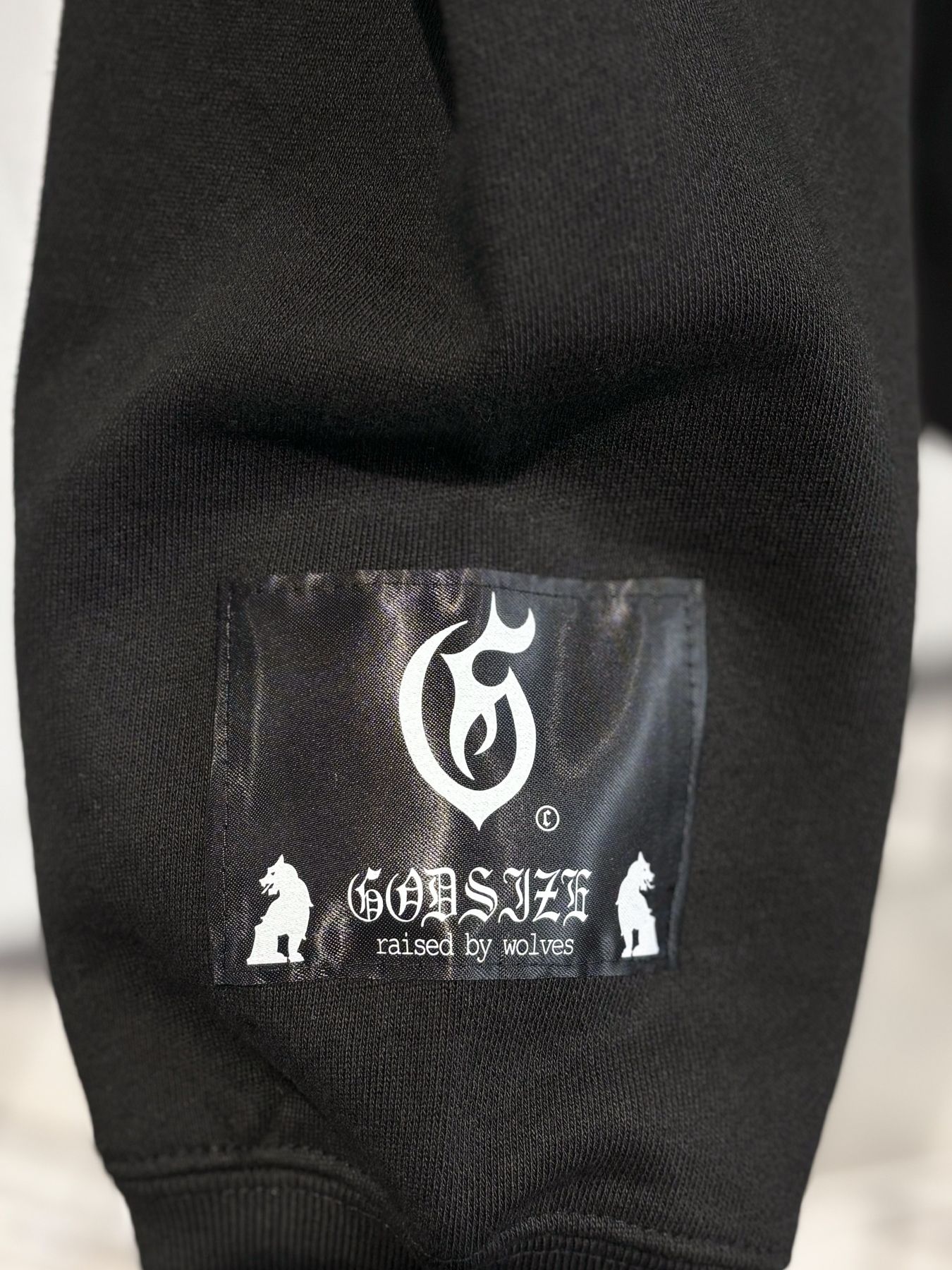 GODSIZE CLOCK RELAXED FIT PULLOVER HOODIE / ブラック