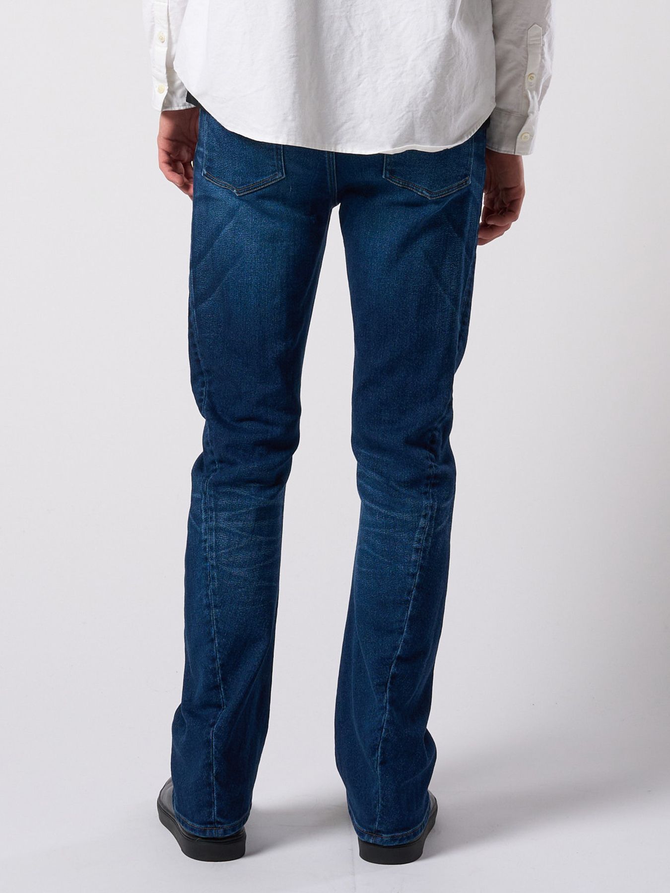 【予約品 4月19日(日) 18時締切】denim jersey 3D banana flare pants / デニムジャージー 3D バナナフレアパンツ / インディゴユーズド