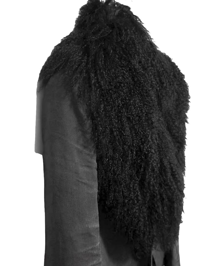 Tibetan lamb fur Detachable collar リアルファーネックマフラー単品【ys Yuji SUGENO】