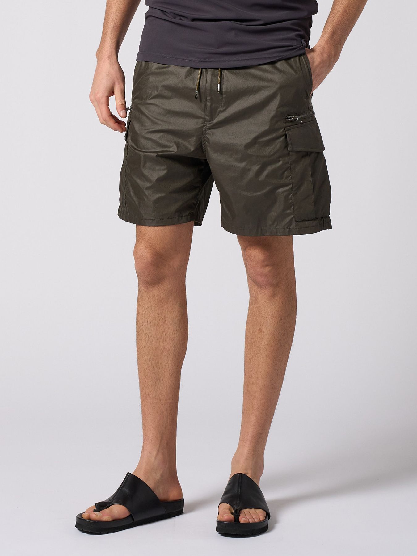 【予約品 1月25日(日) 締切】solid cargo shorts / ソリッド カーゴショーツ / カーキ