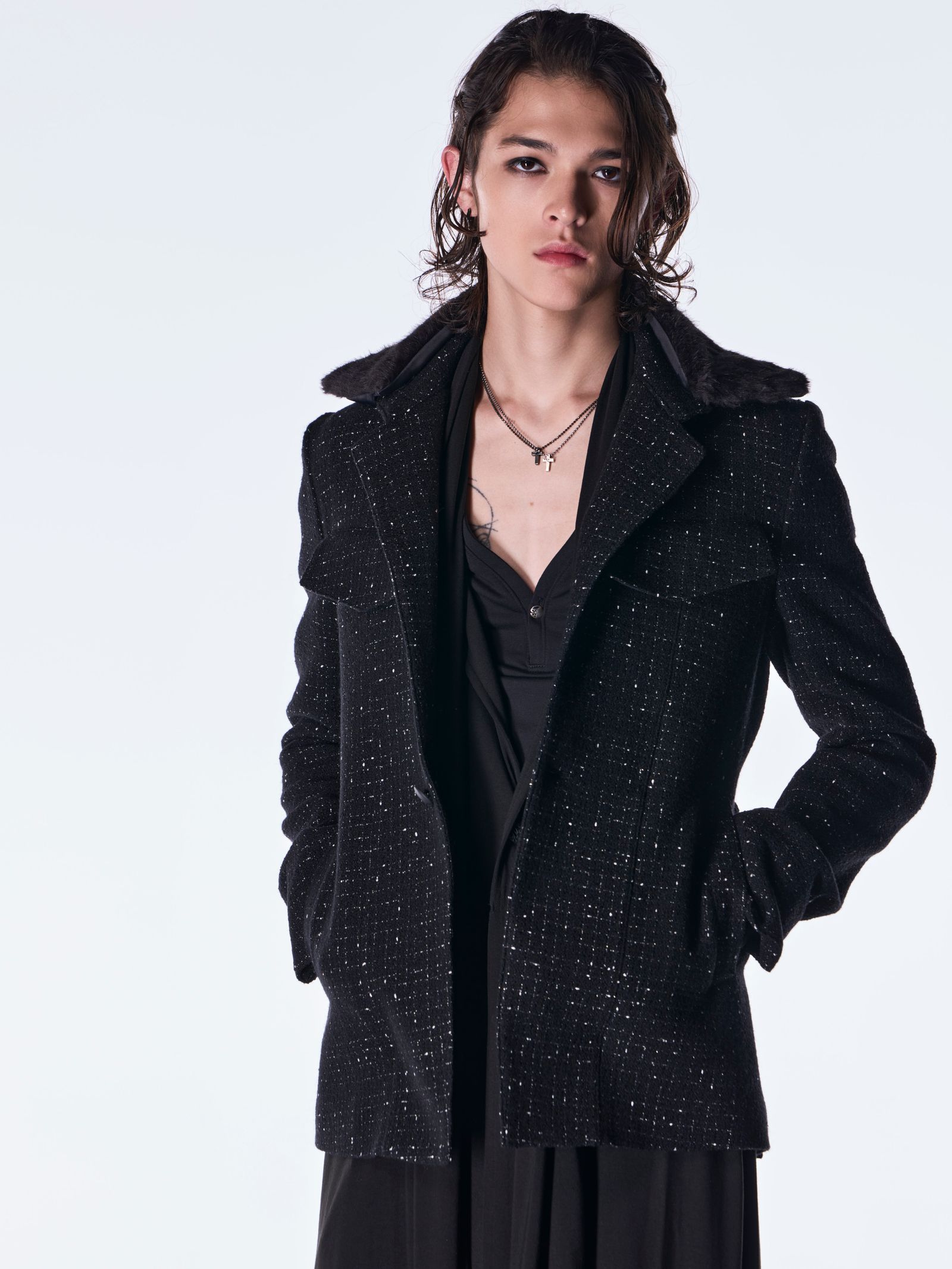 【予約品 6月29日(月) 締切】BEATENJIKU Henry Tank Top / ヘンリーネック タンクトップ / ブラック