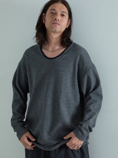 【予約品 6月2日(月) AM10時 締切】LUXWARM / ロングスリーブTシャツ / 杢グレー