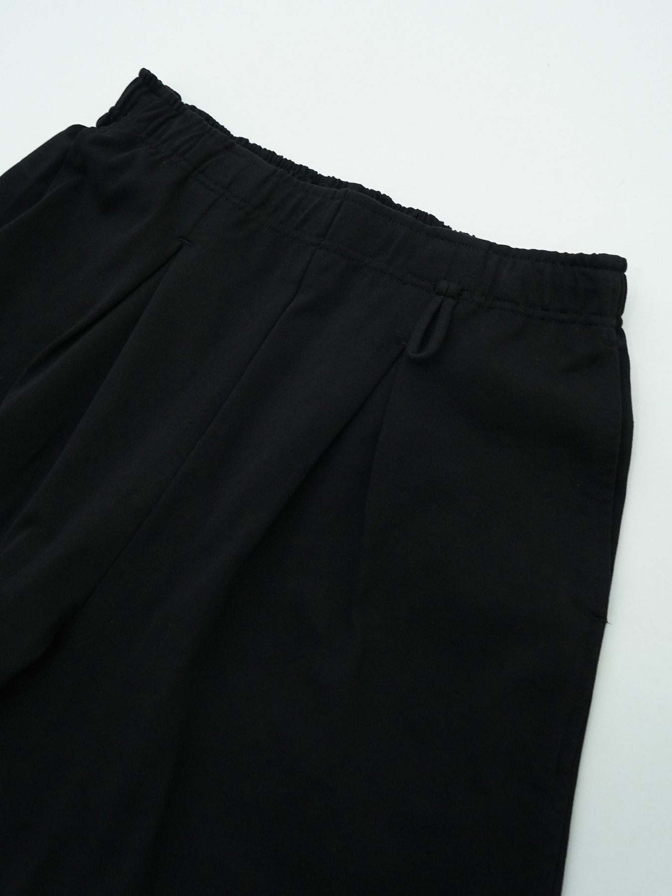 【予約品 2月1日(日) 締切】HEAVYJERSEY SHORTS wavy / イージーショーツ / ブラック