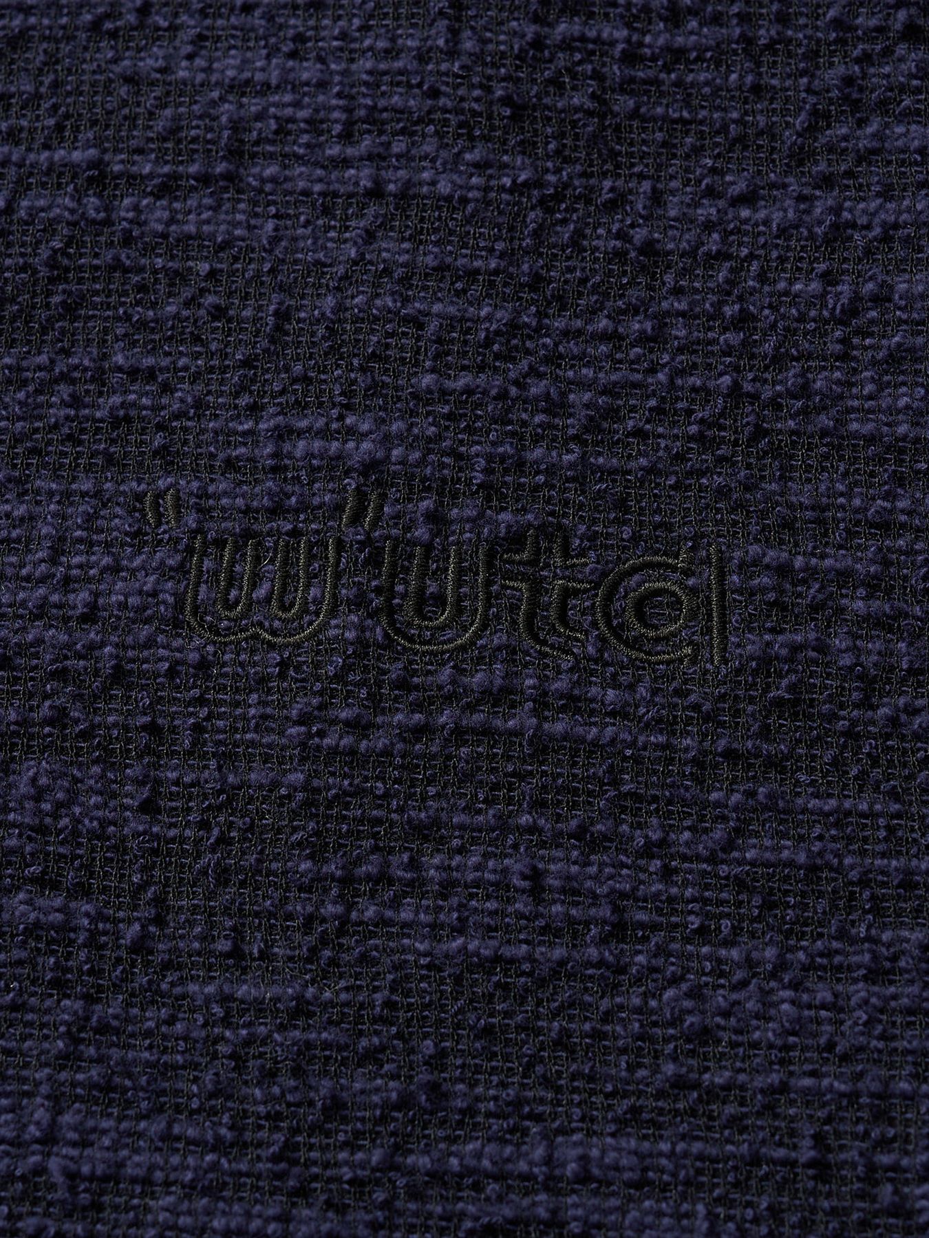 【予約品 1月25日(日) 締切】muta × wjk collection：knit jacquard relax S/S / ニットジャガード リラックスショートスリーブ / ネイビー