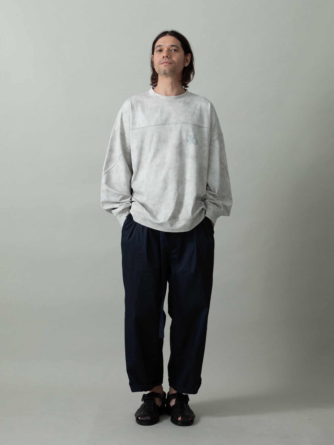 【予約品 2月1日(日) 締切】SWITCHCUT / ロゴプリント カットソー  / グレー