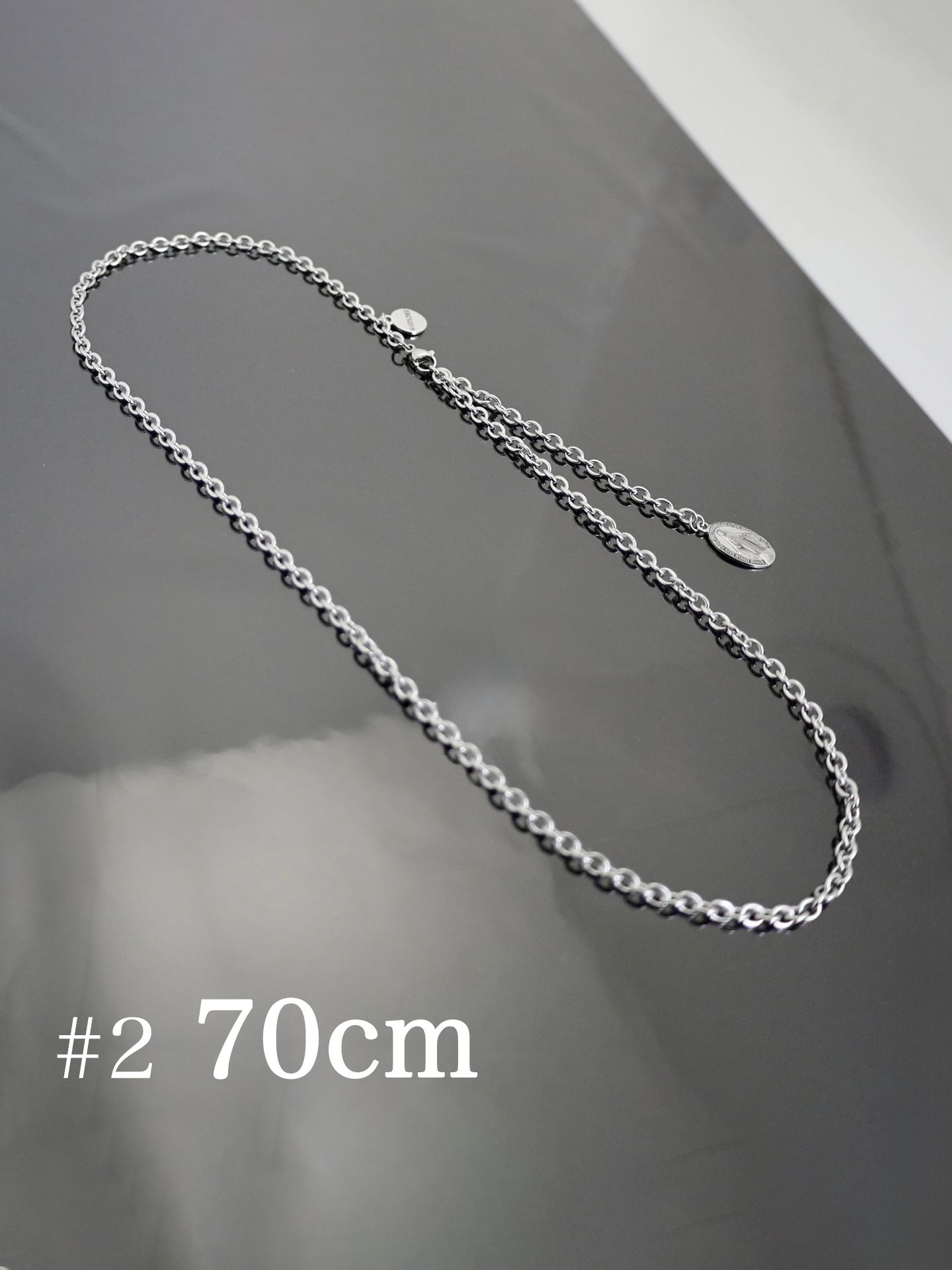 《受注生産》GODSIZE® MEDAL STAINLESS CHAIN #2 70 / ゴッドサイズ® メダイ ステンレスチェーン #2 70 / 注文から1～2週間後入荷予定
