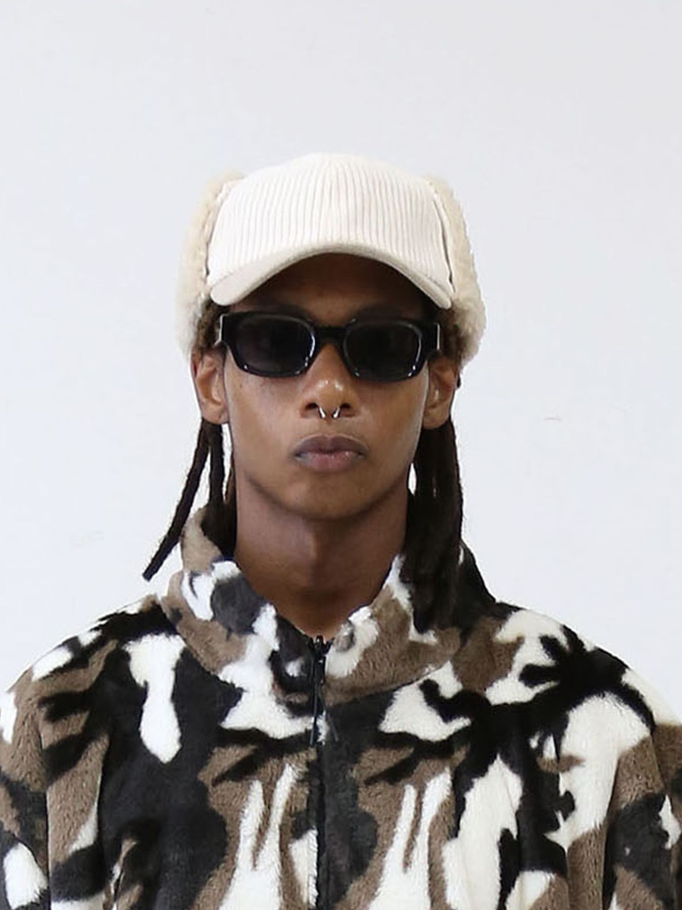 MICHELLE-BOA CAP / IVORY【QUOLT】