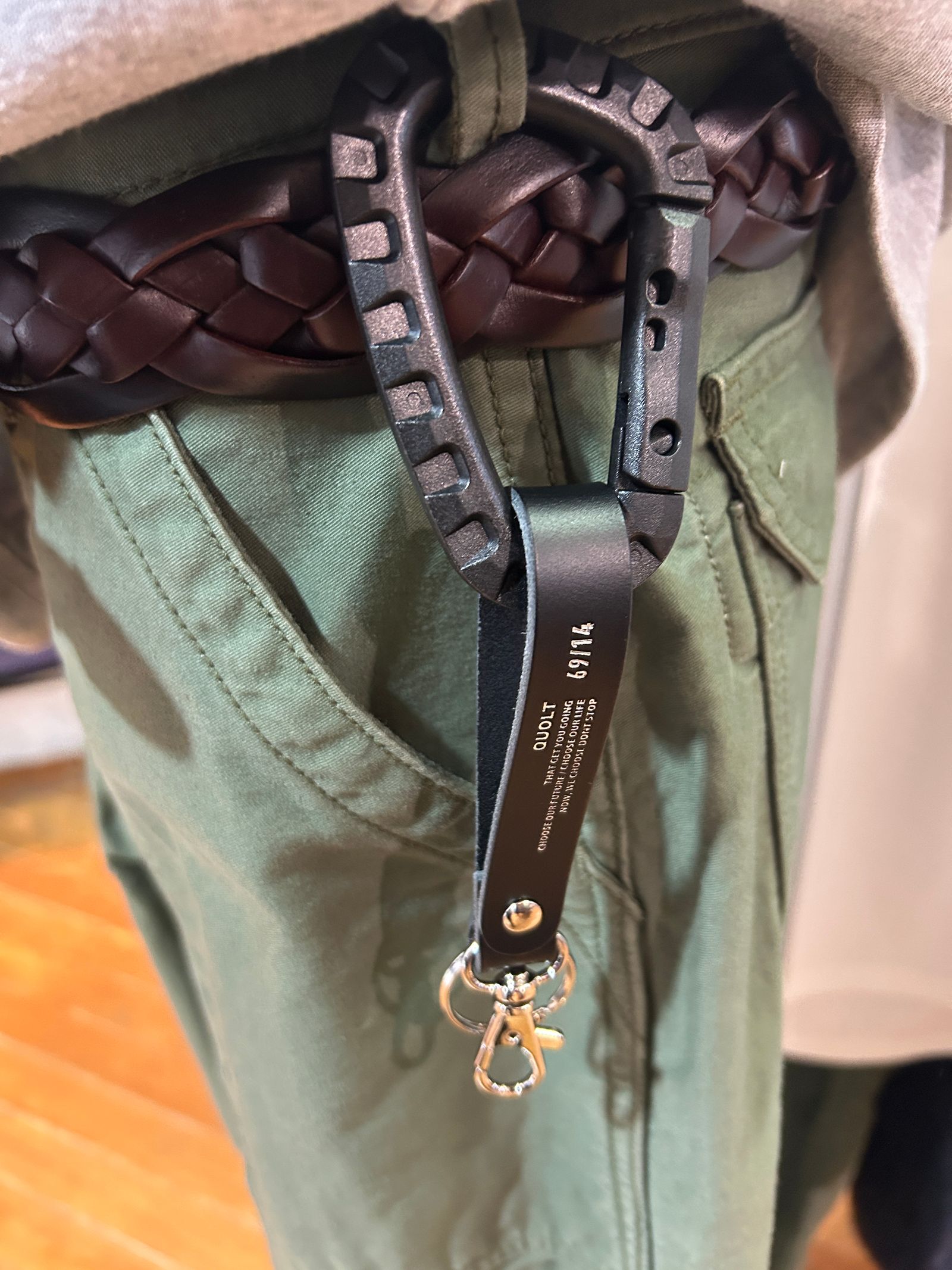 LEATHER KEYHOLDER キーホルダー/ BLACK
