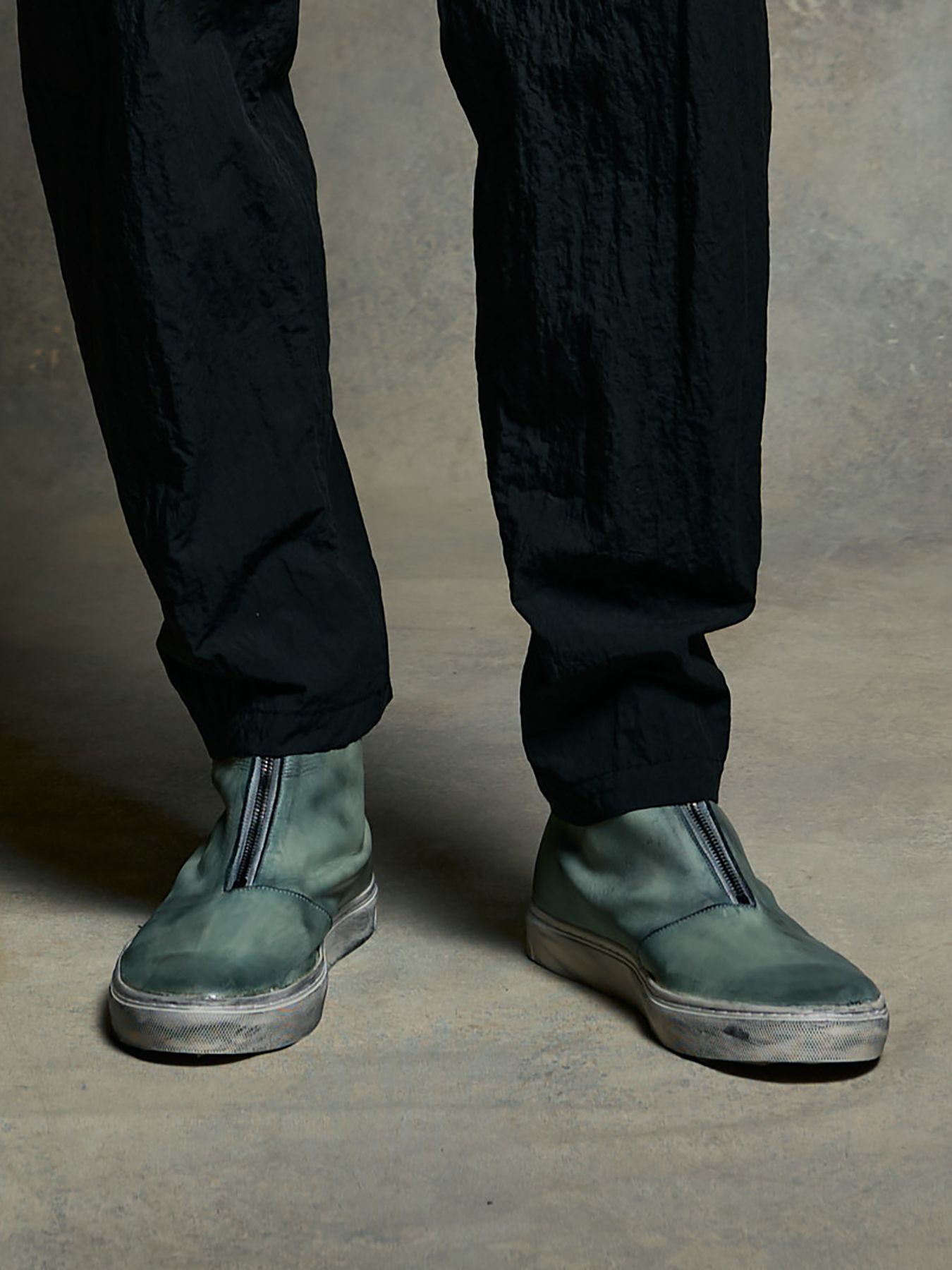 【予約品 9月23日(火) 締切】front zip bootie / フロントジップ ブーティー / ダストグレー